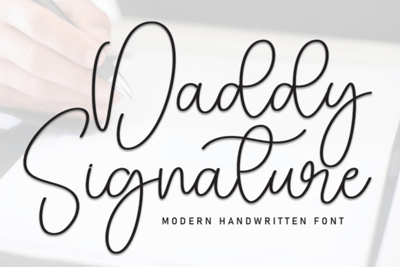 Daddy Signature Font - Featured Image