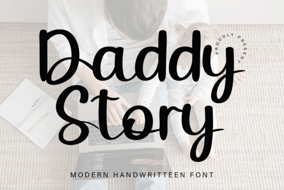 Daddy Story Font - Featured Image