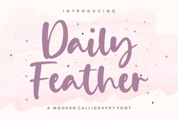 Daily Feather Font - Featured Image