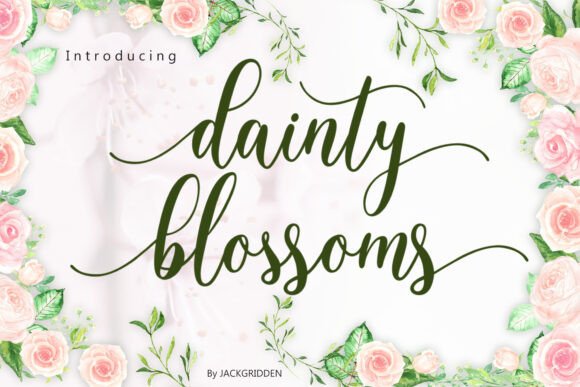 Dainty Blossoms Font - Featured Image