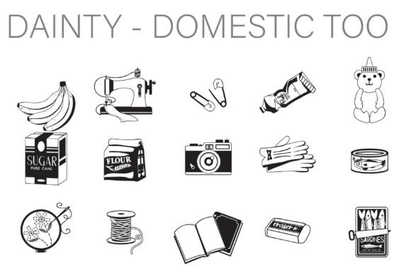 Dainty Domestic Too Dingbats Font - Featured Image