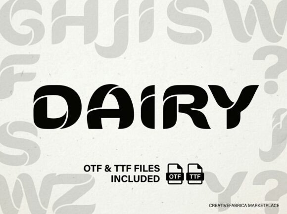 Dairy Font - Featured Image
