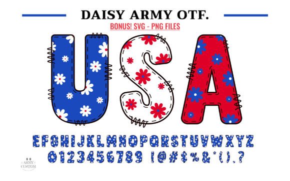 Daisy Army Font - Featured Image
