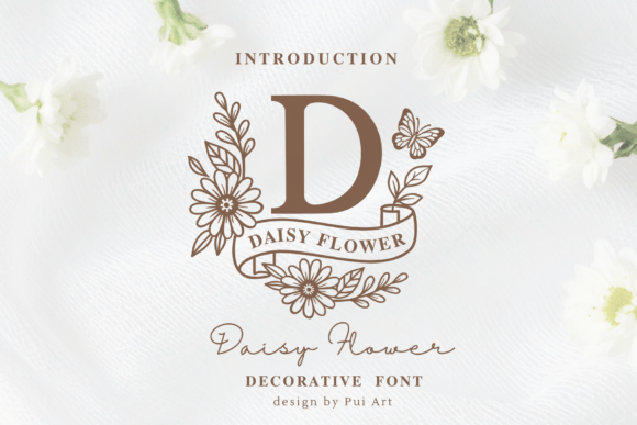 Daisy Flower Monogram Font - Featured Image