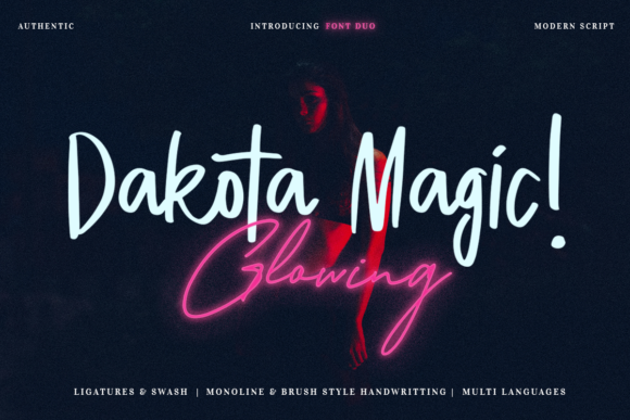 Dakota Magic! Glowing Font - Featured Image