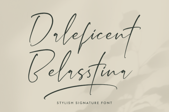 Daleficent Belasstina Font - Featured Image