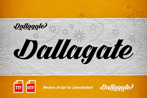 Dallagate Font - Featured Image