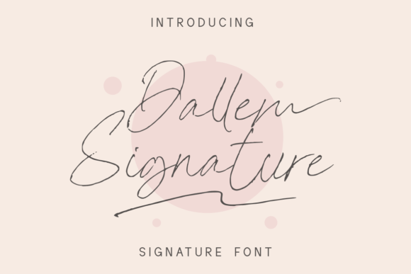 Dallem Signature Font - Featured Image