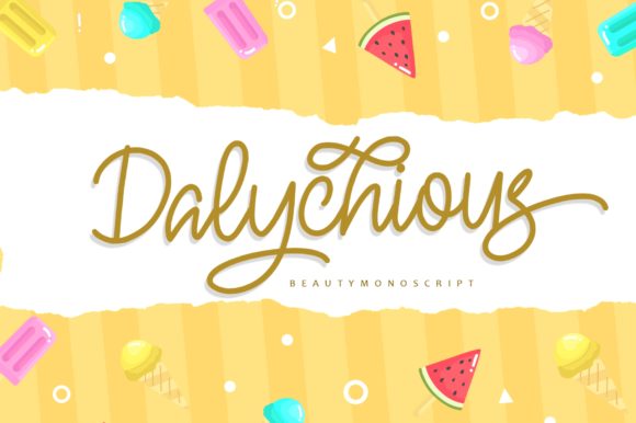 Dalychious Font - Featured Image