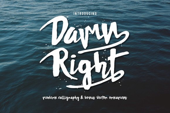 Damn Right Font - Featured Image