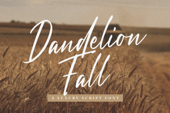 Dandelion Fall Font - Featured Image