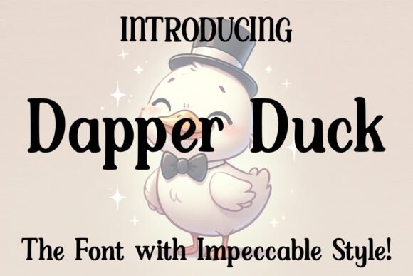 Dapper Duck Font - Featured Image