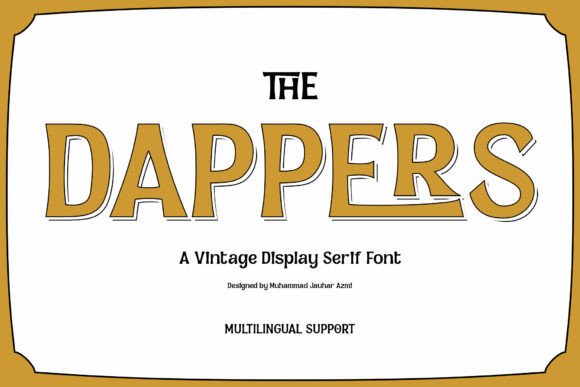 Dappers Font - Featured Image