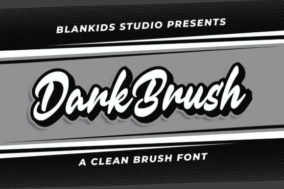 Dark Brush Font - Featured Image