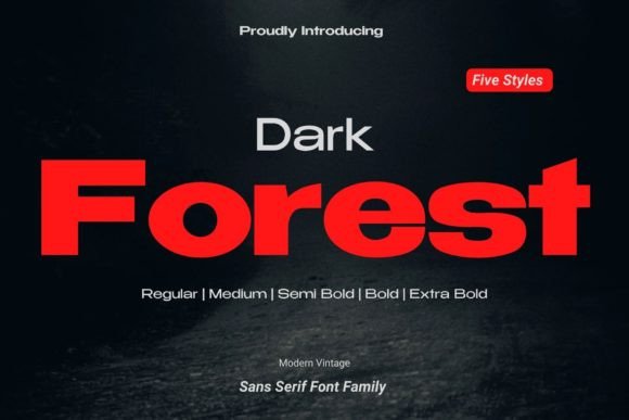Dark Forest Font - Featured Image