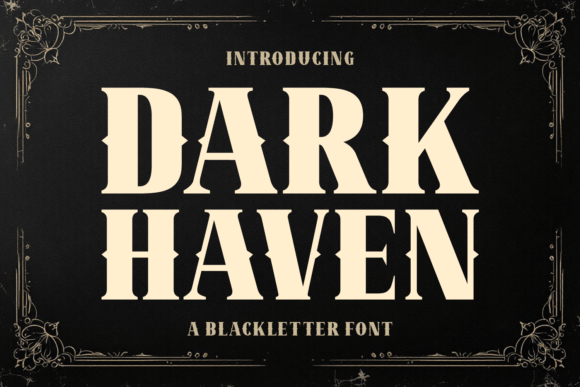 Dark Haven Font - Featured Image
