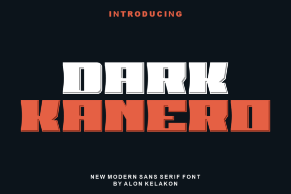 Dark Kanero Font - Featured Image