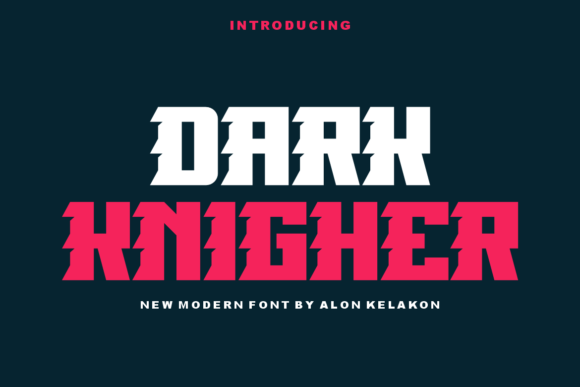 Dark Knigher Font - Featured Image