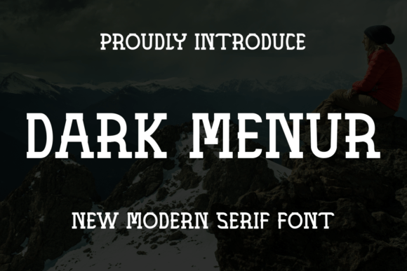 Dark Menur Font - Featured Image