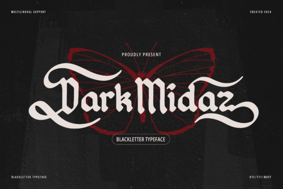 Dark Midaz Font - Featured Image