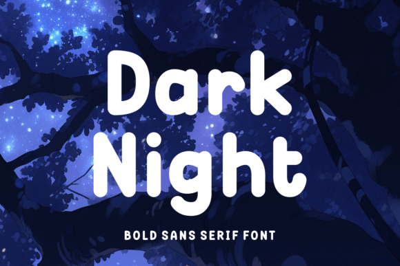 Dark Night Font - Featured Image