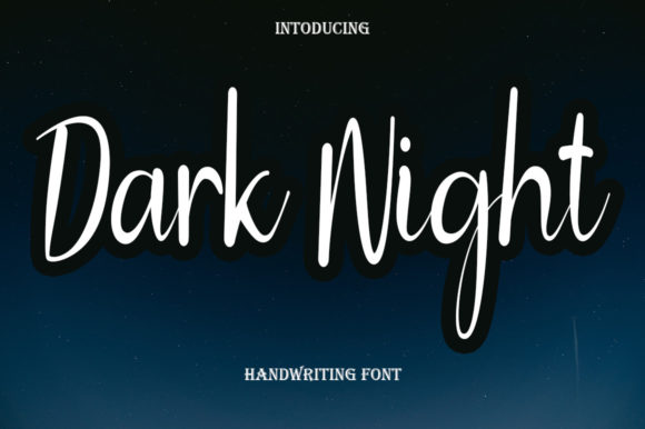 Dark Night Font - Featured Image