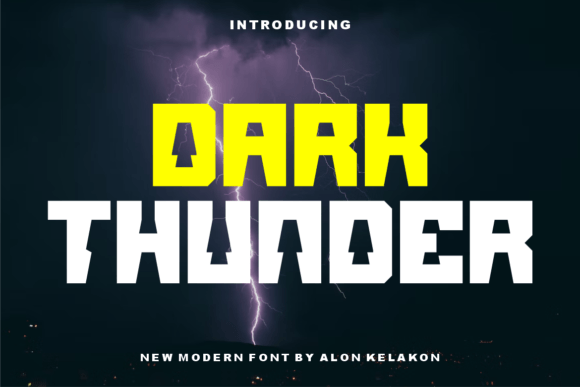 Dark Thunder Font - Featured Image