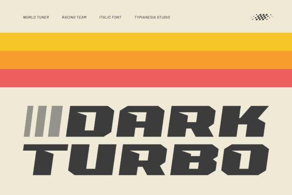 Dark Turbo Font - Featured Image