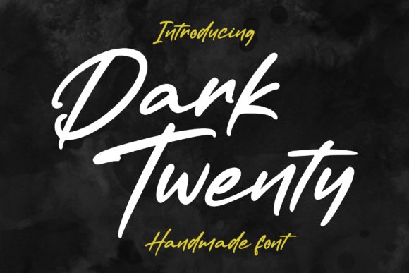 Dark Twenty Font - Featured Image