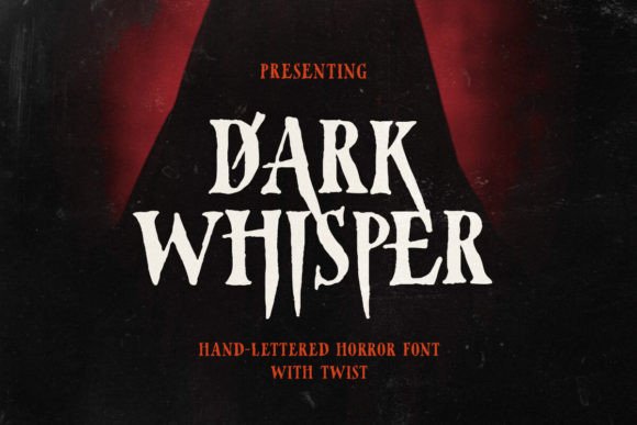 Dark Whisper Font - Featured Image