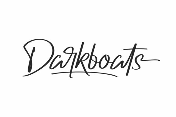 Darkboats Font - Featured Image