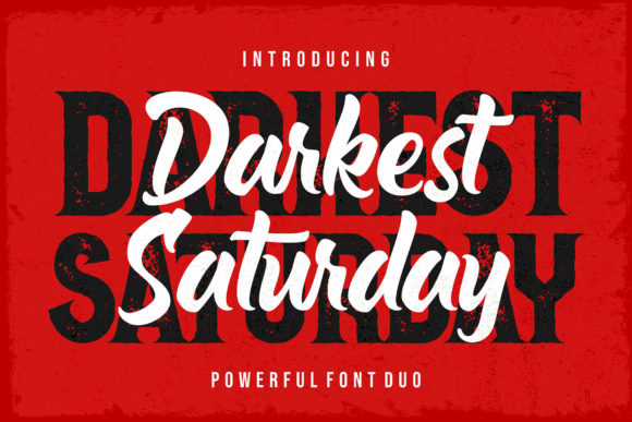 Darkest Saturday Duo Font - Featured Image