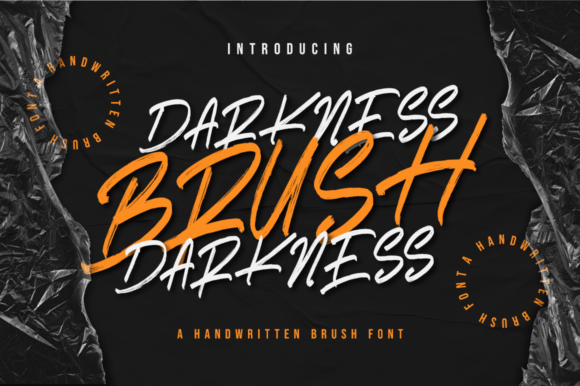Darkness Brush Font - Featured Image