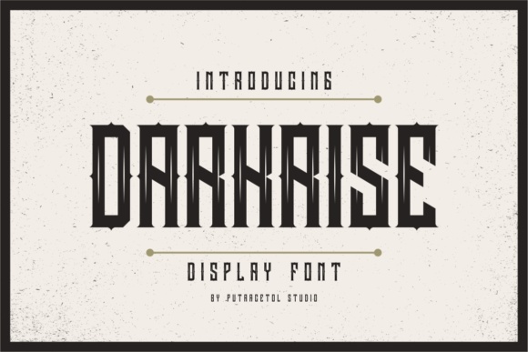 Darkrise Font - Featured Image