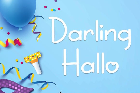 Darling Hallo Font - Featured Image