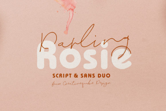 Darling Rosie Font - Featured Image