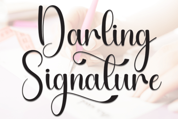 Darling Signature Font - Featured Image