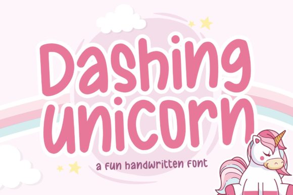 Dashing Unicorn Font - Featured Image