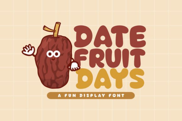 Date Fruit Days Font - Featured Image
