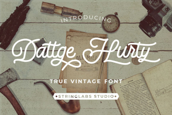 Dattge Hurty Font - Featured Image