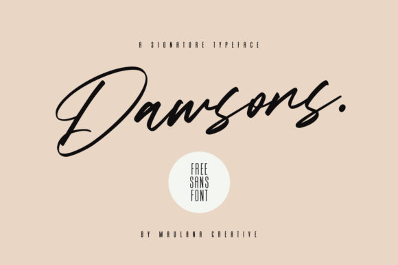Dawsons Font - Featured Image