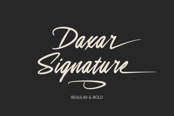 Daxar Signature Font - Featured Image