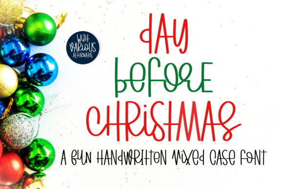 Day Before Christmas Font - Featured Image