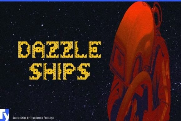 Dazzle Ships Font - Featured Image