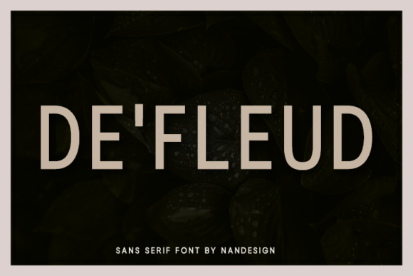De'Fleud Font - Featured Image