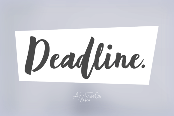 Deadline Font - Featured Image