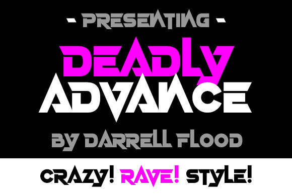 Deadly Advance Font - Featured Image