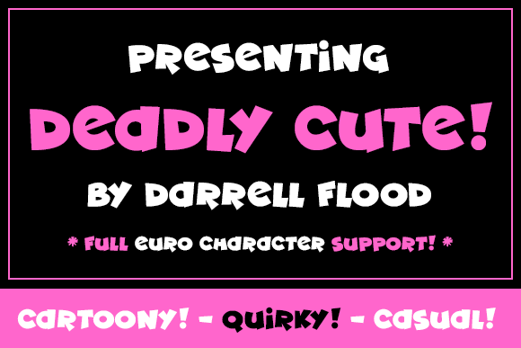 Deadly Cute Font - Featured Image