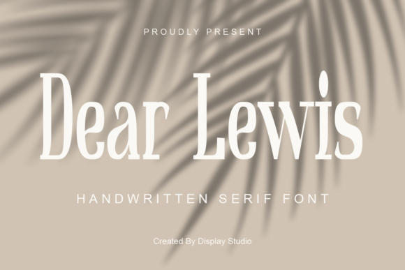 Dear Lewis Font - Featured Image
