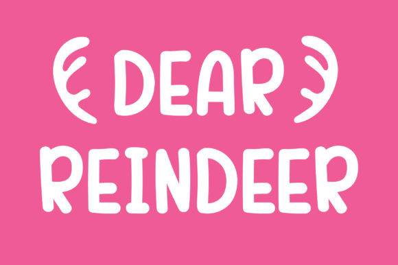 Dear Reindeer Font - Featured Image